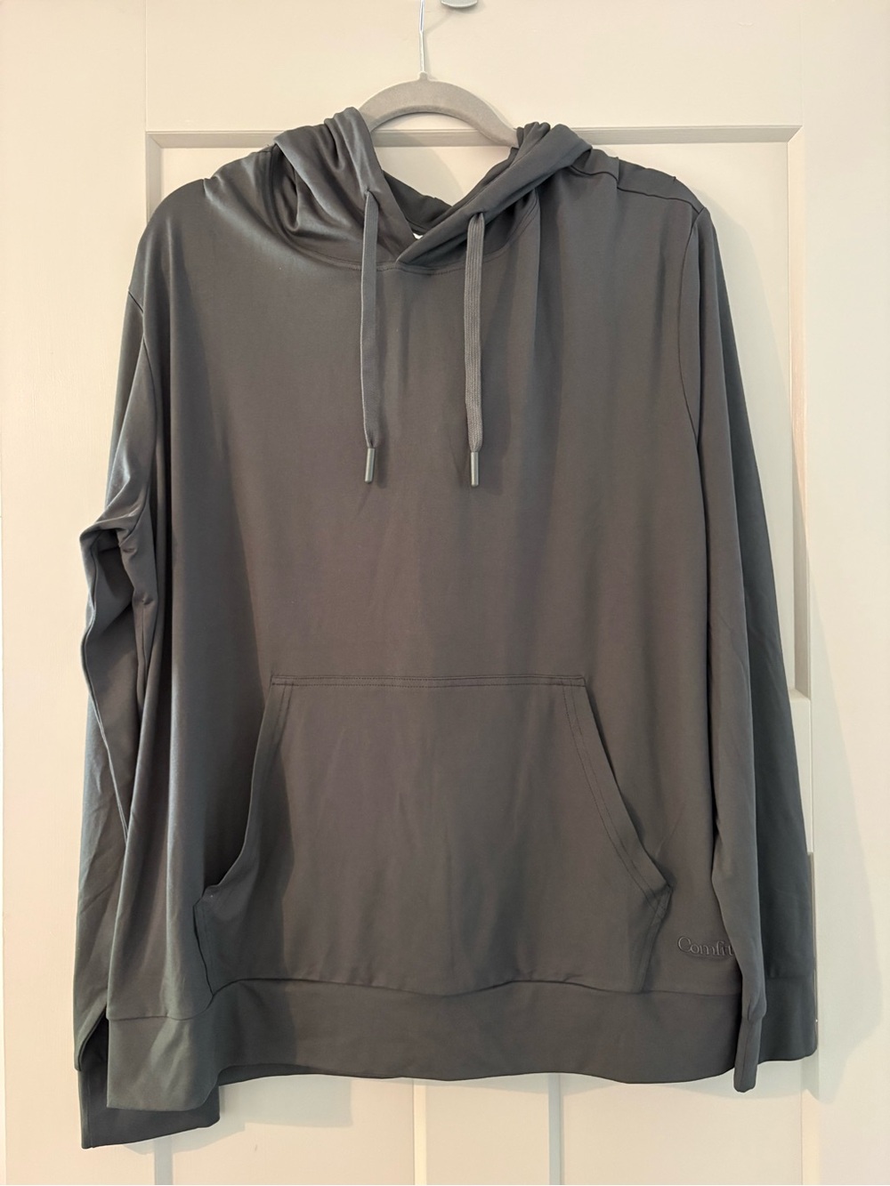 Comfrt All Day Jersey Gray Hooded Pullover Shirt